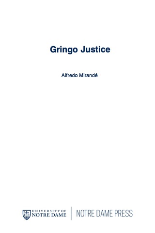 Cover image: Gringo Justice 9780268010126