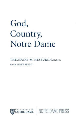 Cover image: God, Country, Notre Dame 9780268010386