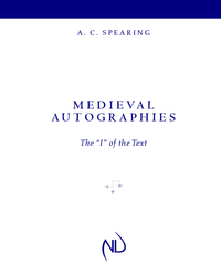 Cover image: Medieval Autographies 9780268017828