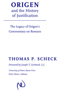 Titelbild: Origen and the History of Justification 9780268041281