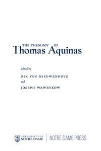 Titelbild: The Theology of Thomas Aquinas 9780268043643