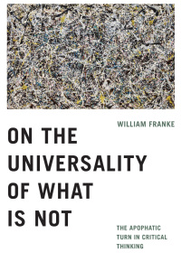 Cover image: On the Universality of What Is Not 1st edition 9780268108816