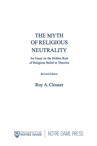 表紙画像: The Myth of Religious Neutrality (Revised Edition) 9780268023669