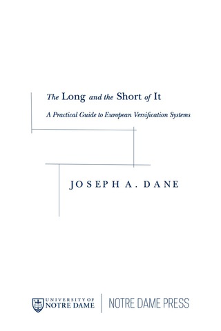 Cover image: The Long and the Short of It 9780268026035