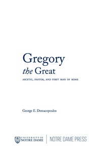 Imagen de portada: Gregory the Great 9780268026219