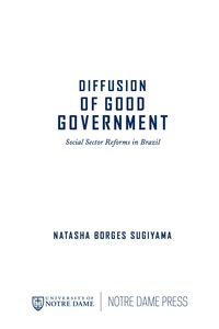 Cover image: Diffusion of Good Government 9780268041427