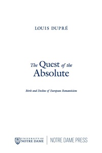 Imagen de portada: The Quest of the Absolute 9780268026165