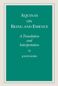 Cover image: Aquinas on Being and Essence 9780268006174