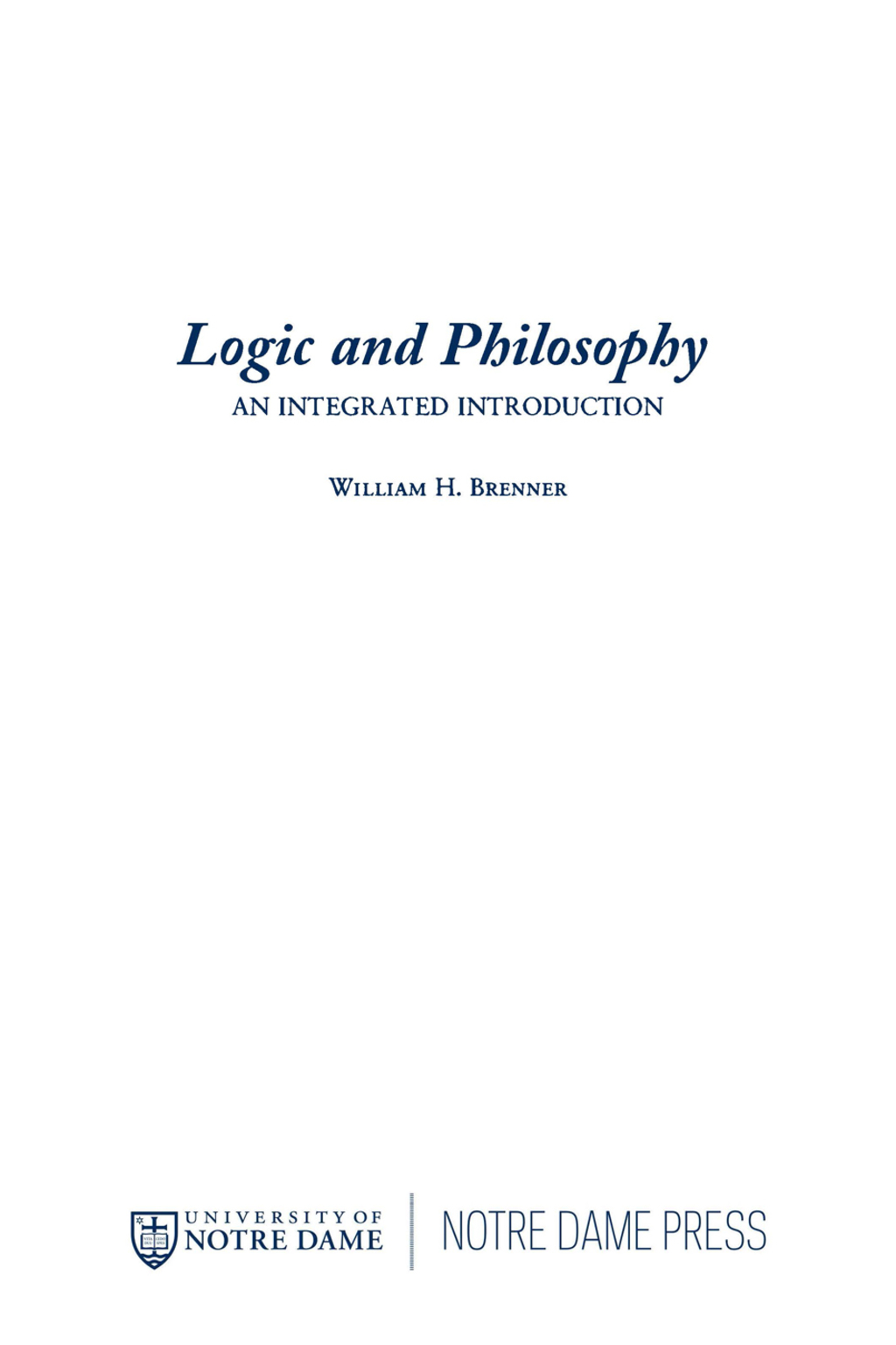 ISBN 9780268013028 product image for Logic and Philosophy (eBook) | upcitemdb.com