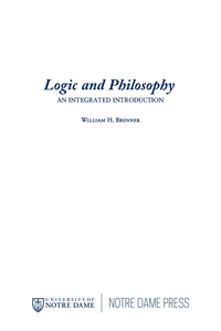 Titelbild: Logic and Philosophy 9780268013028