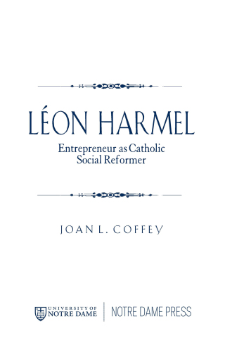 Cover image: Léon Harmel 9780268159191
