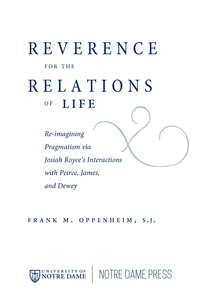 Cover image: Reverence for the Relations of Life 9780268040192