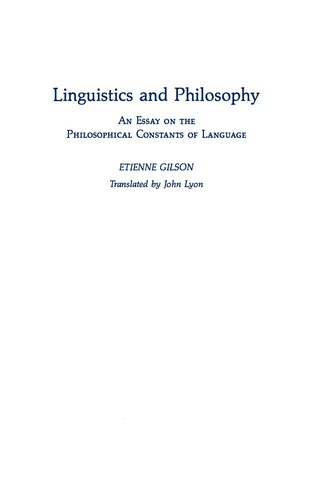 Cover image: Linguistics and Philosophy 9780268160531