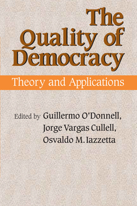 Cover image: The Quality of Democracy 9780268037208