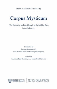 Cover image: Corpus Mysticum 9780268025939