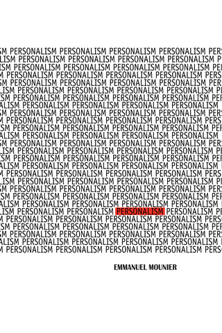 Imagen de portada: Personalism 9780268004347