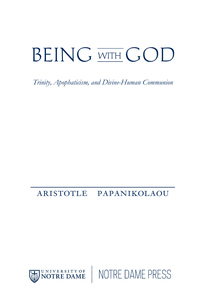 Cover image: Being With God 9780268038304