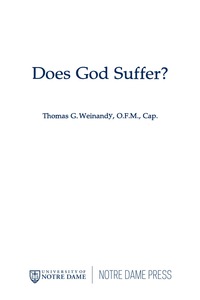 Cover image: Does God Suffer? 9780268008901