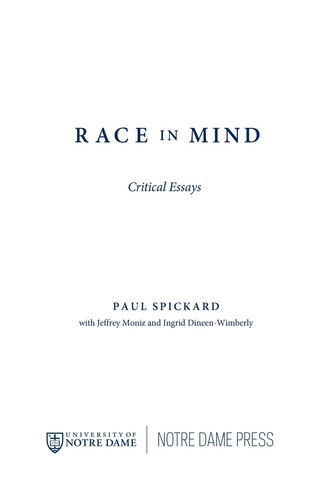 Imagen de portada: Race in Mind 9780268041489