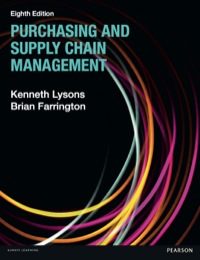 Cover image: Purchasing and Supply Chain Management 8th edition 9780273723684