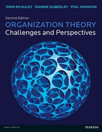 Cover image: Organization Theory 2nd edition 9780273724438