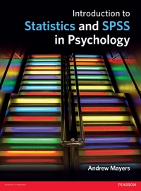 Imagen de portada: Introduction to Statistics and SPSS in Psychology 1st edition 9780273731016