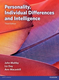 Cover image: Personality, Individual Differences and Intelligence 3rd edition 9780273751168