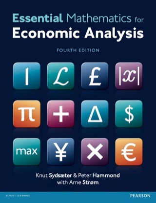Cover image: Essential Mathematics for Economic Analysis 4th edition 9780273760689