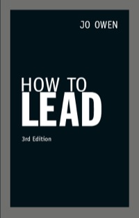 Cover image: How to Lead 3rd edition 9780273759614