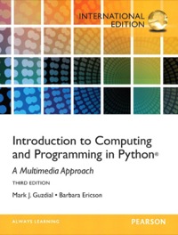 Imagen de portada: Introduction to Computing and Programming in Python: International Edition 3rd edition 9780273774549