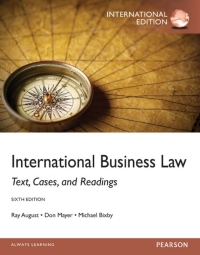 Imagen de portada: International Business Law: International Edition 6th edition 9780273768616