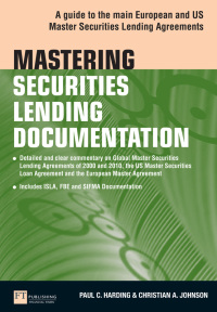 Omslagafbeelding: Mastering Securities Lending Documentation 1st edition 9780273734970