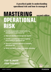 Imagen de portada: Mastering Operational Risk 2nd edition 9780273778745