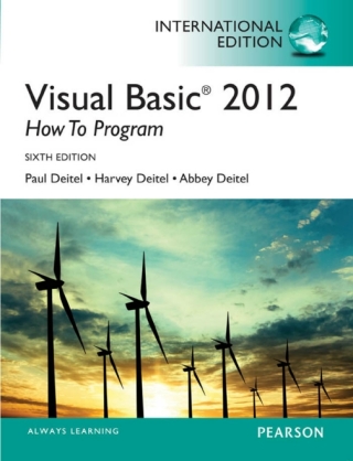 Imagen de portada: Visual Basic 2012 How to Program (International Edition) 6th edition 9780273793281