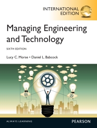 Cover image: Managing Engineering and Technology (International Edition) 6th edition 9780273793229