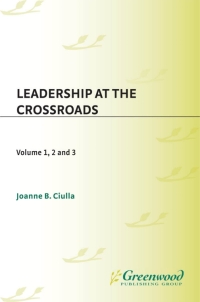 Titelbild: Leadership at the Crossroads [3 volumes] [3 volumes] 1st edition