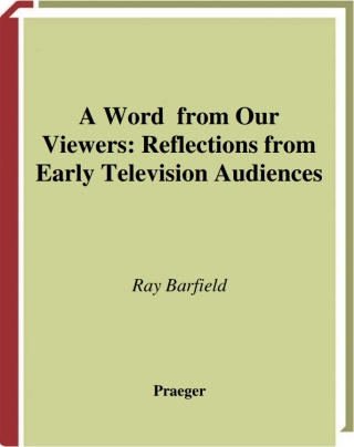 Cover image: A Word from Our Viewers 1st edition