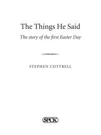 Cover image: The Things He Said 9780281061976