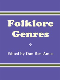 Imagen de portada: Folklore Genres 9780292724372