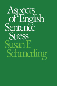Cover image: Aspects of English Sentence Stress 9780292729391