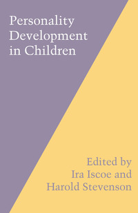 Cover image: Personality Development in Children 9780292733251