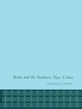 表紙画像: Kant and the Southern New Critics 9780292741102