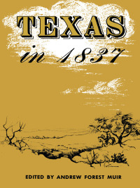صورة الغلاف: Texas in 1837 9780292780996
