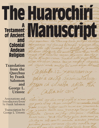Imagen de portada: The Huarochiri Manuscript 9780292730533