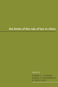 Titelbild: The Limits of the Rule of Law in China 9780295979076