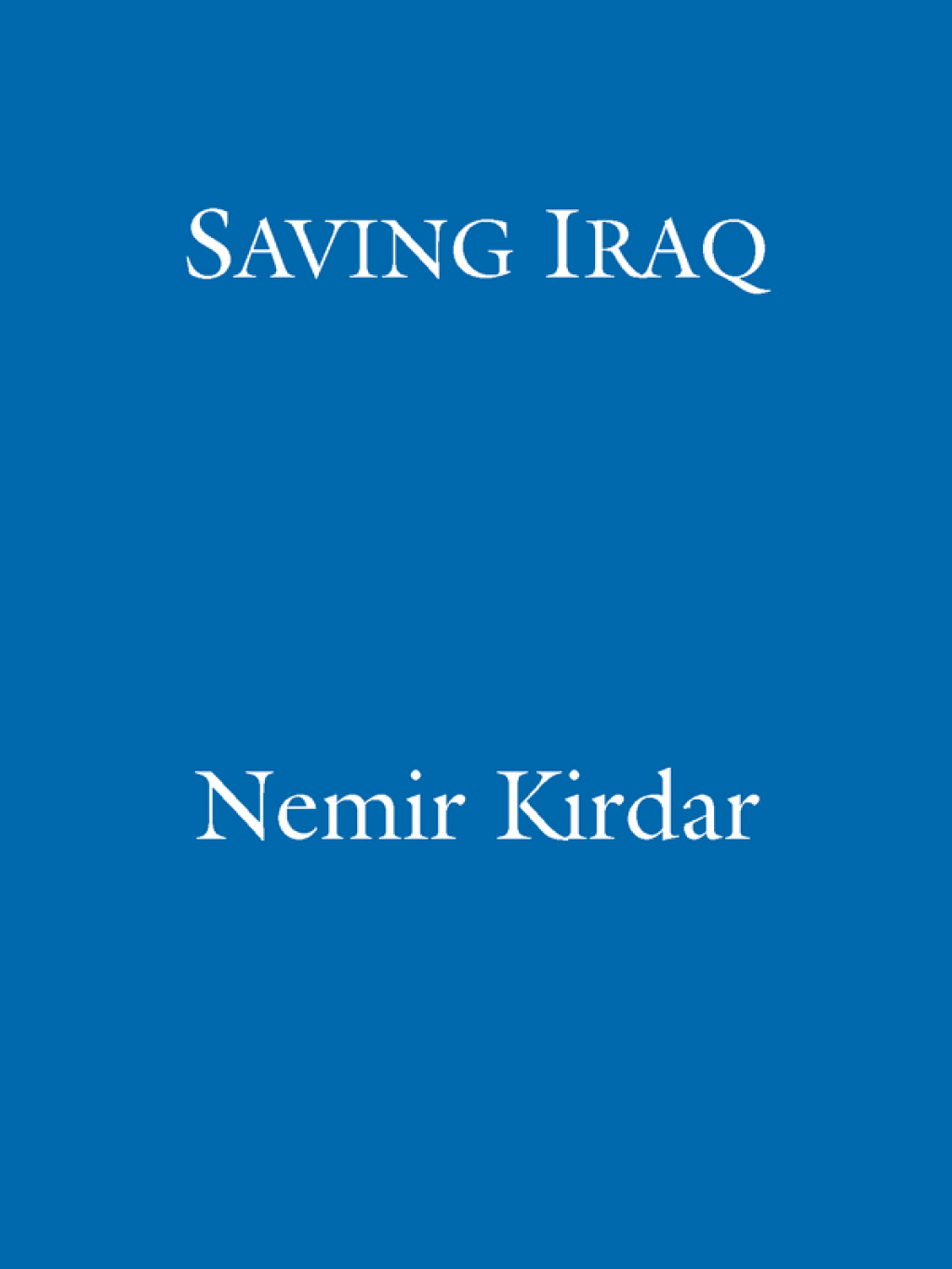 Saving Iraq Rebuilding a Broken Nation