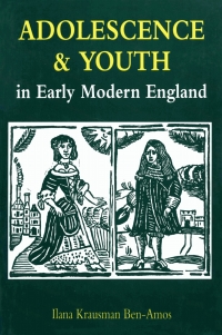 صورة الغلاف: Adolescence and Youth in Early Modern England 9780300055979