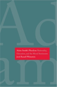 Cover image: Adam Smith's Pluralism: Rationality, Education, and the Moral Sentiments 9780300162530