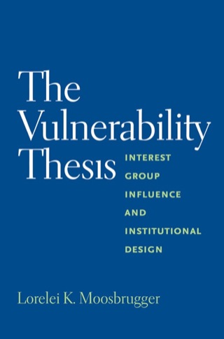 صورة الغلاف: The Vulnerability Thesis 9780300166798