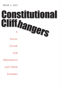 Imagen de portada: Constitutional Cliffhangers 9780300123517